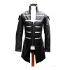 Mens Gothic Steampunk Lambskin Jacket Goth Black Leather Jacket 